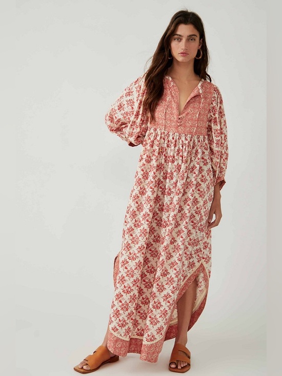 Free People Dresses & Skirts - Free People Hazy Maisy floral print maxi dress size XS (runs large)